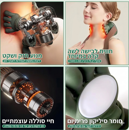 Novirix™ – מכשיר עיסוי חכם לצוואר.טיפול בכאב מהשימוש הראשון