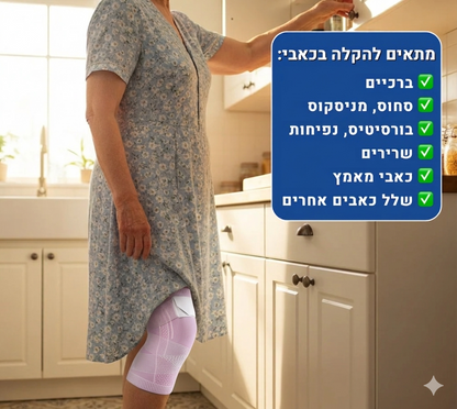 הסוף לכאבי הברכיים: שרוול הלחץ האנטומי של Novirix™